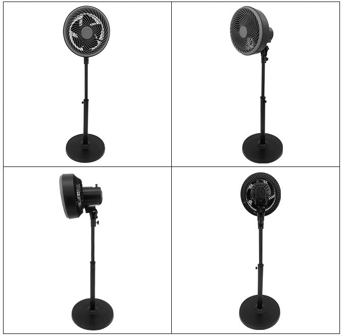 VENTILATORE IBERIC NERO 3 VELOCITA' 230V/50HZ/90W/DIAM.26CM H106