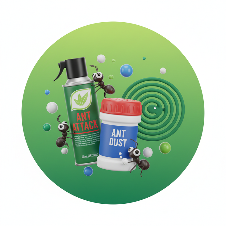 🐜 Insetticida Formiche — Spray + Polvere + Spirali
