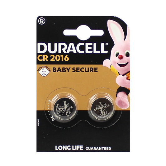 DURACELL ELECTRONICS CR2016 - BLISTER 2 PEZZI