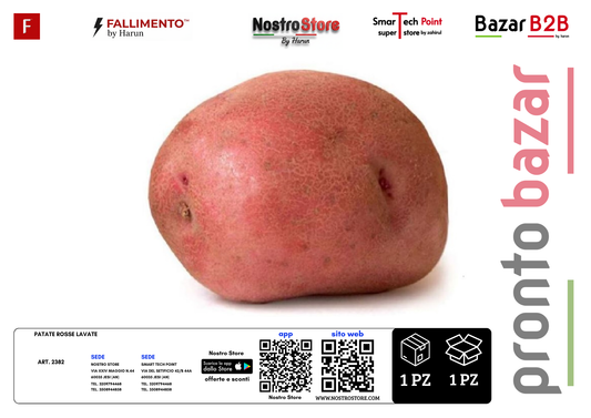 PATATE ROSSE LAVATE