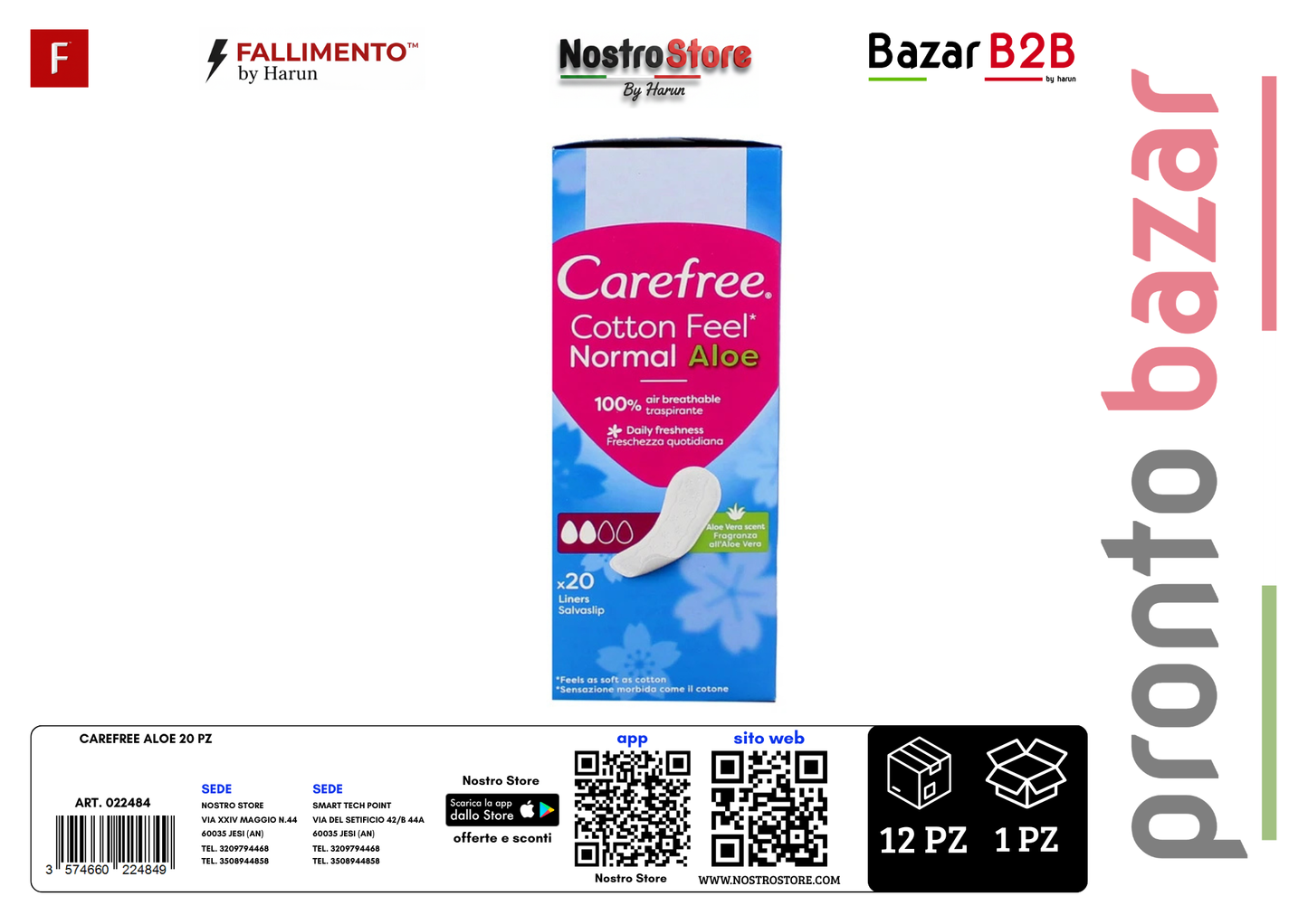 CAREFREE ALOE 20 PZ