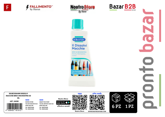 DR.BECKMANN DISSOLVI MACCHIE BIRO E INCHIOSTRO 50 ML