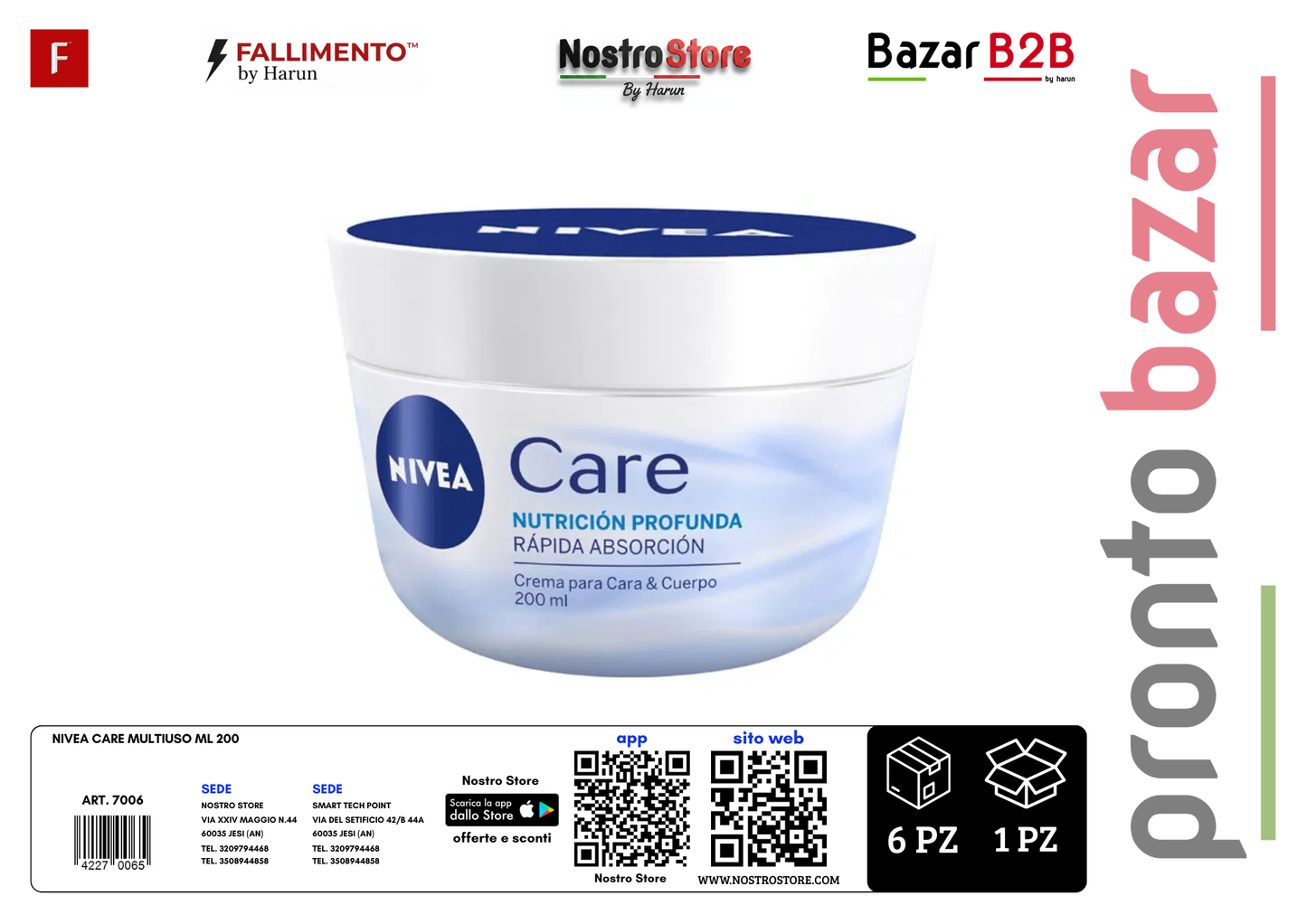NIVEA CARE MULTIUSO ML 200