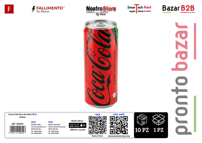 Coca-Cola Zero Zuccheri 33 cl lattina