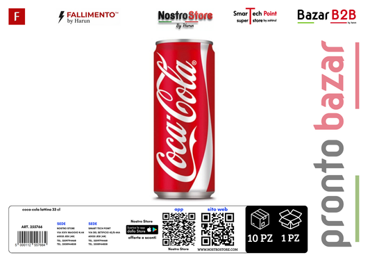 coca-cola lattina 33 cl