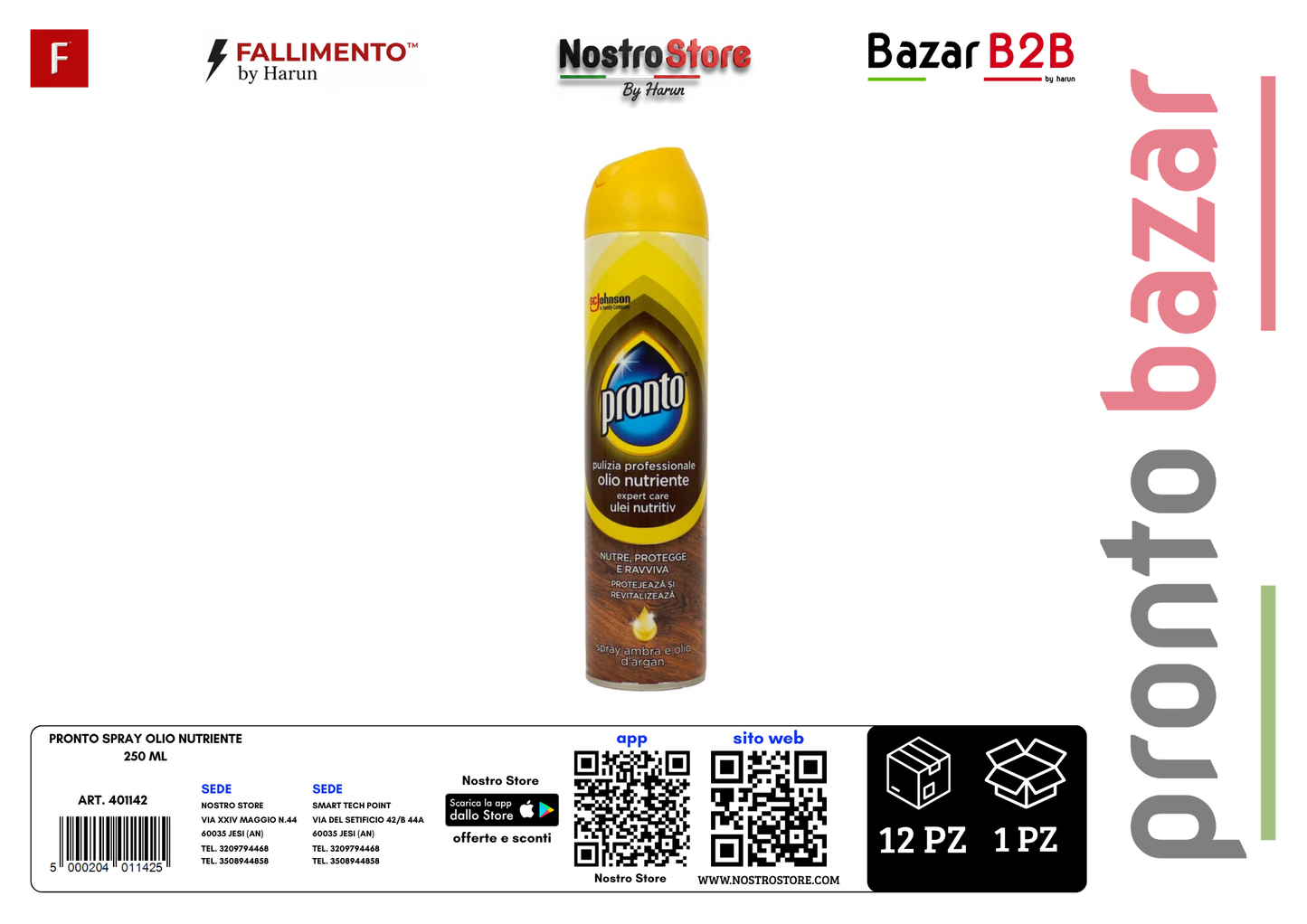 PRONTO SPRAY OLIO NUTRIENTE 250 ML