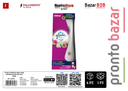 GLADE AUTOMATIC SPRAY BASE DESIGN RELAXING ZEN  1B+1R 269ML