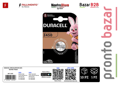 DURACELL SPECIALISTICHE 2450 - BLISTER 1 PEZZO