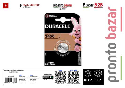 DURACELL SPECIALISTICHE 2450 - BLISTER 1 PEZZO