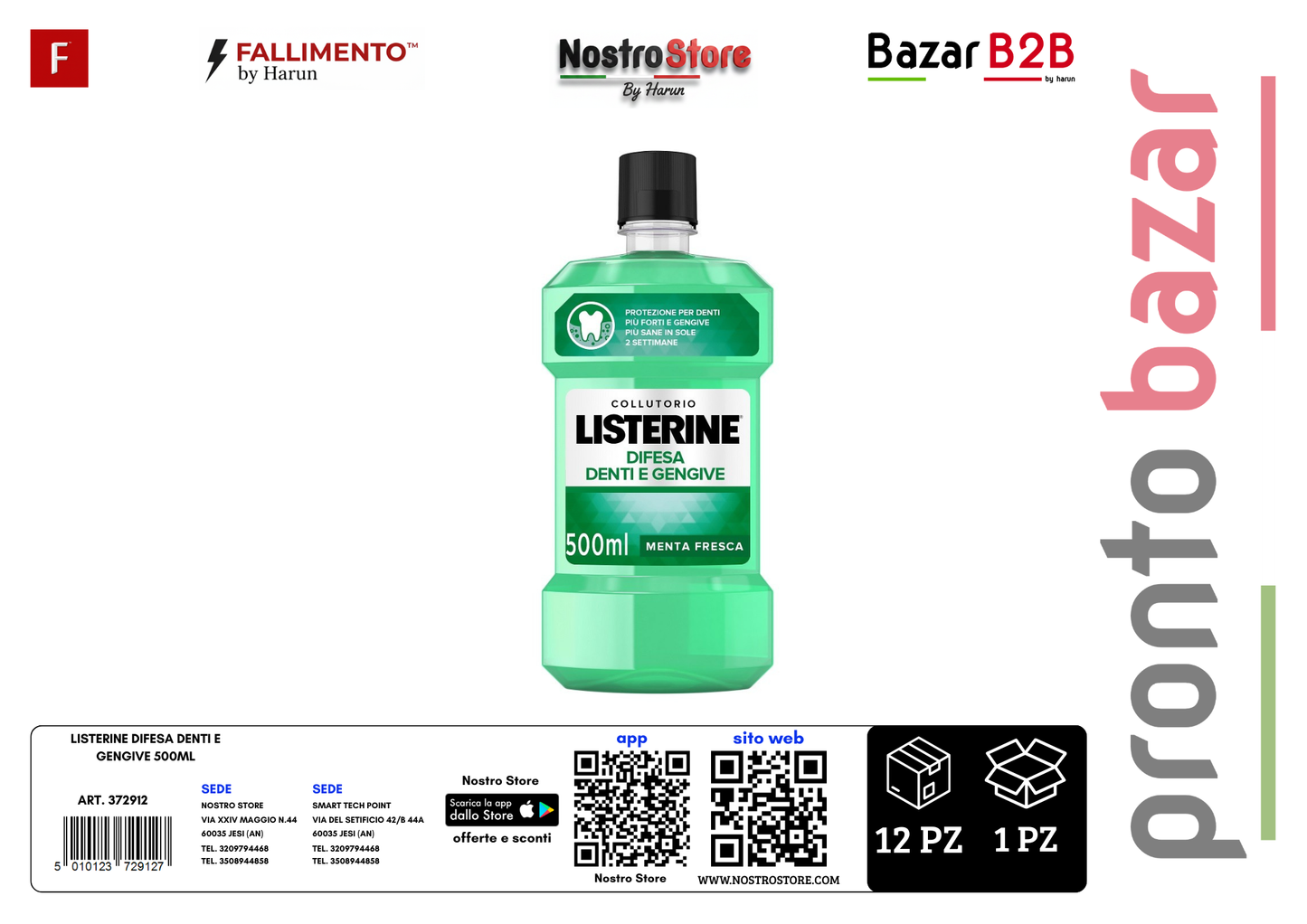 LISTERINE DIFESA DENTI E GENGIVE 500ML