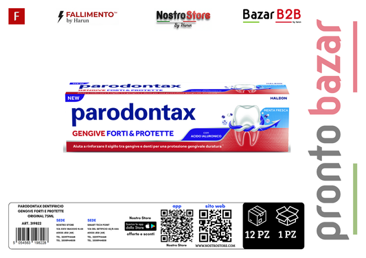 PARODONTAX DENTIFRICIO GENGIVE FORTI E PROTETTE ORIGINAL 75ML