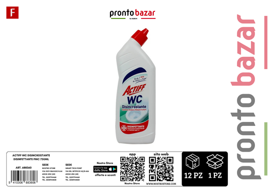 ACTIFF WC DISINCROSTANTE DISINFETTANTE PMC 750ML