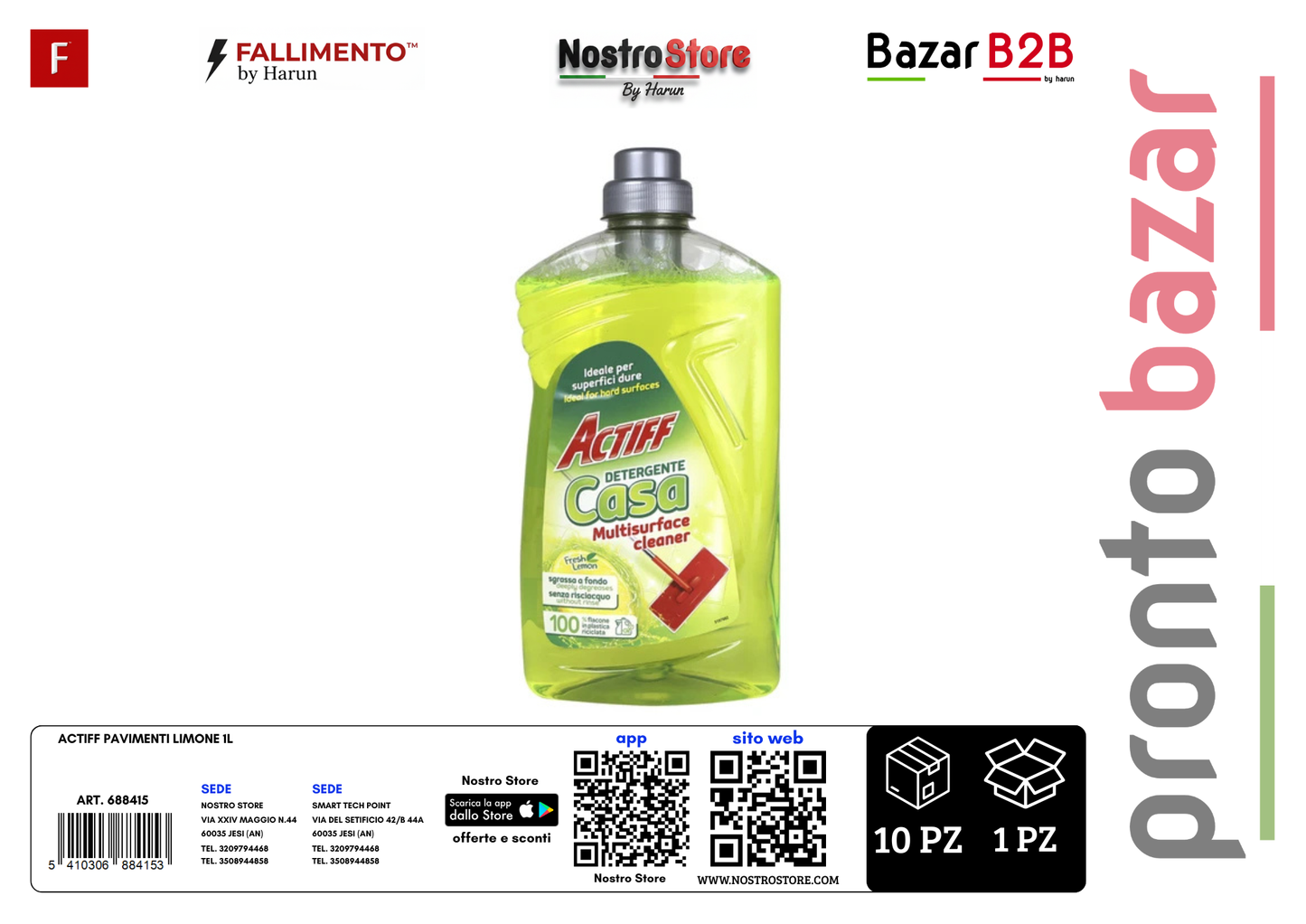 ACTIFF PAVIMENTI LIMONE 1L