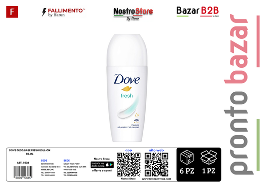 DOVE DEOD.BASE FRESH ROLL-ON 50 ML