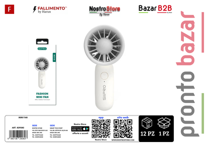 MINI VENTILATORE PORTAILE RICARICABILE