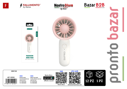 MINI VENTILATORE PORTAILE RICARICABILE