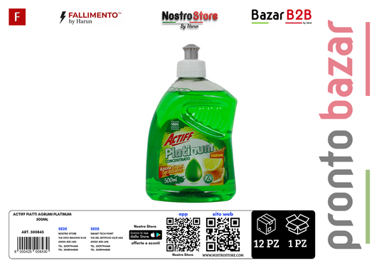 ACTIFF PIATTI AGRUMI PLATINUM 500ML