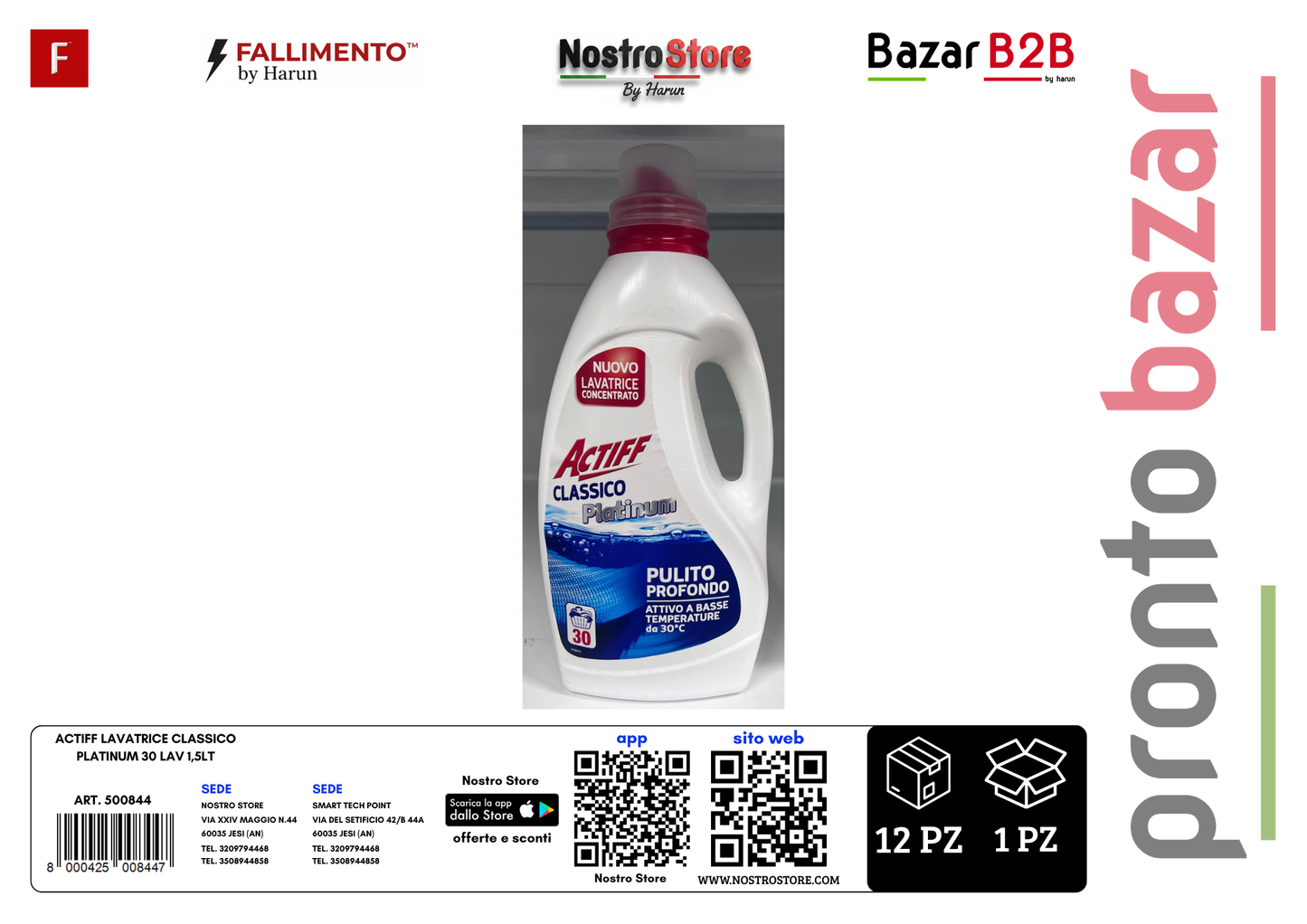 ACTIFF LAVATRICE CLASSICO PLATINUM 30 LAV 1,5LT