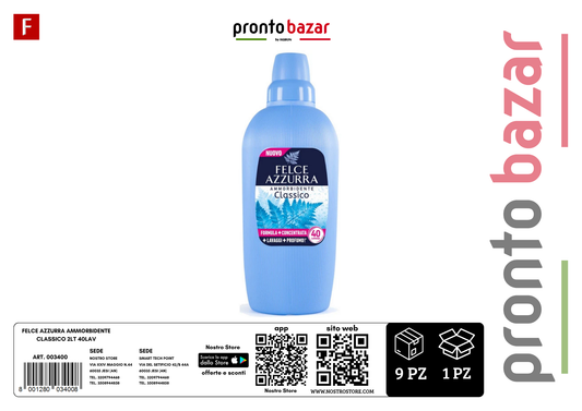 FELCE AZZURRA AMMORBIDENTE CLASSICO 2LT 40LAV