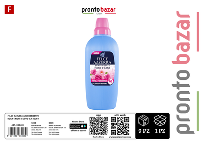 FELCE AZZURRA AMMORBIDENTE ROSA E FIORI DI LOTO 2LT 40LAV