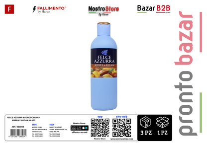FELCE AZZURRA BAGNOSCHIUMA AMBRA E ARGAN ML650