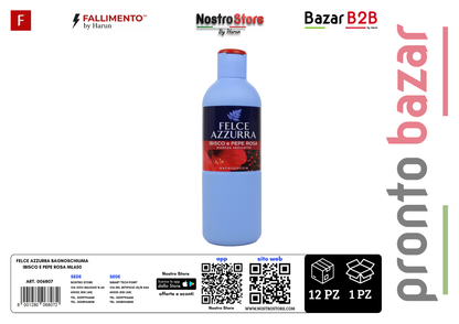 FELCE AZZURRA BAGNOSCHIUMA IBISCO E PEPE ROSA ML650