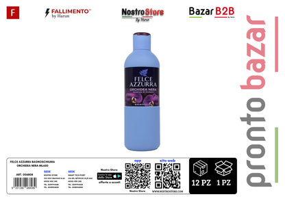 FELCE AZZURRA BAGNOSCHIUMA ORCHIDEA NERA ML650
