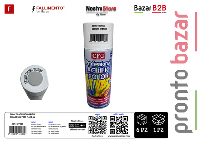 SMALTO ACRILICO GRIGIO CHIARO RAL 7035 / 400 ML