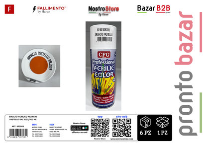 SMALTO ACRILICO ARANCIO PASTELLO RAL 2003/400 ML