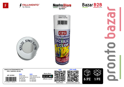 BIANCO ELETTRODOMESTICI RAL 9010 / AEROSOL 400 ML