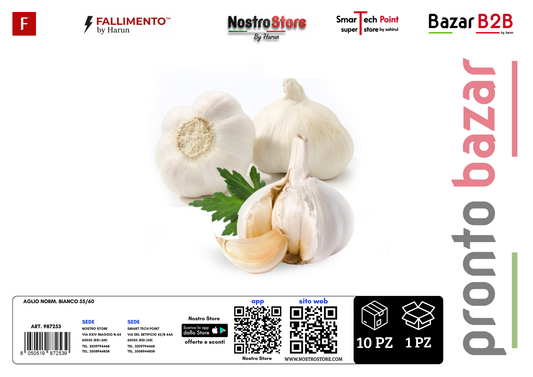 AGLIO NORM. BIANCO 55/60 AL KG