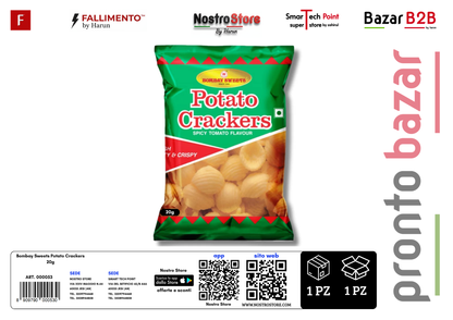 Bombay Sweets Potato Crackers 20g