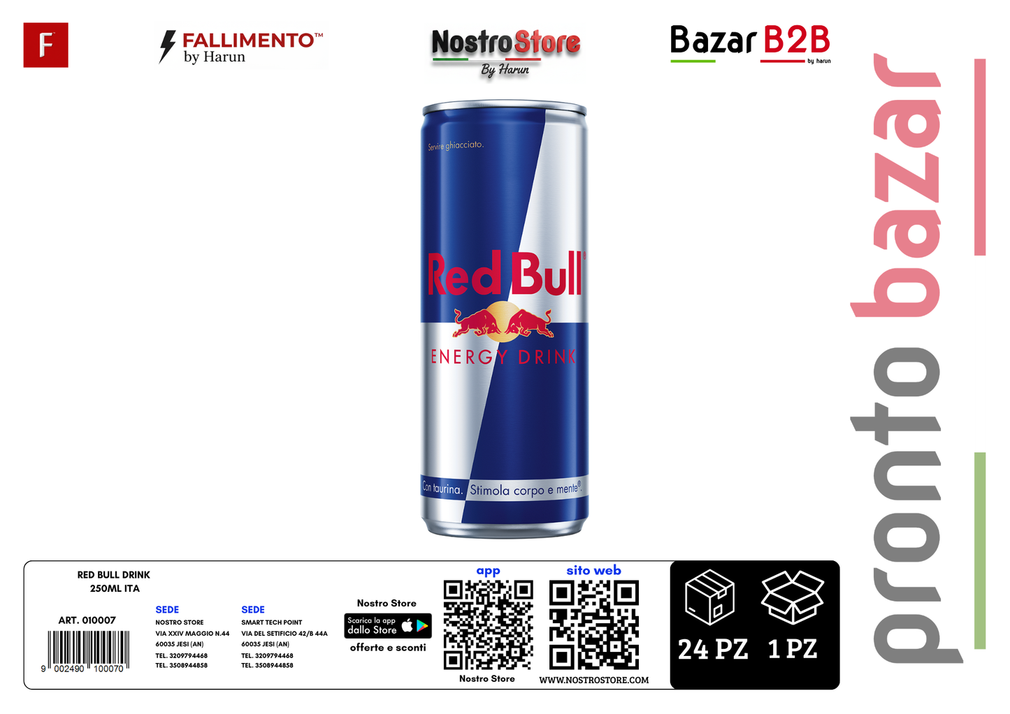 RED BULL DRINK 250ML ITA