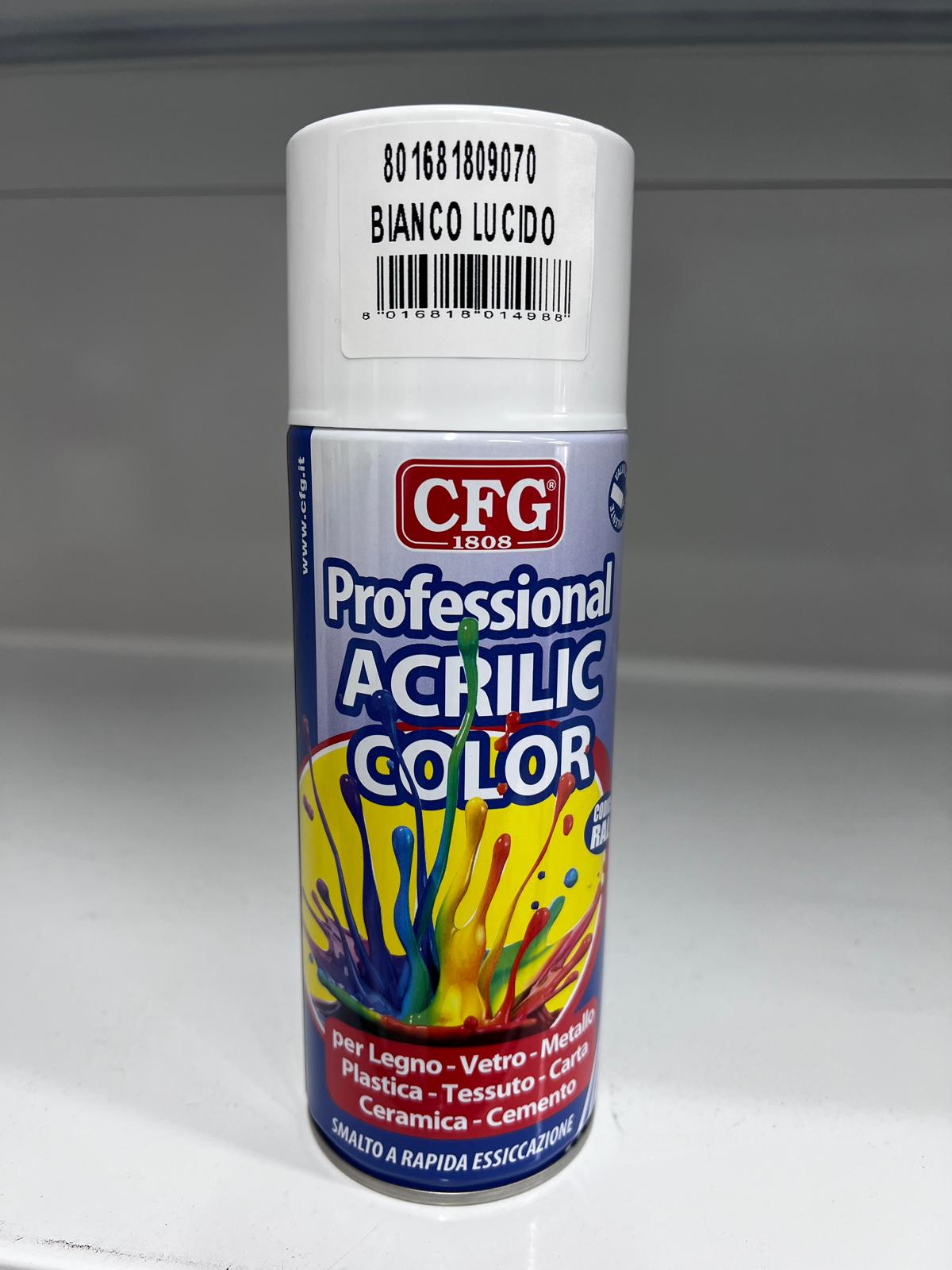 SMALTO ACRILICO BIANCO LUCIDO RAL 9010 / 400 ML