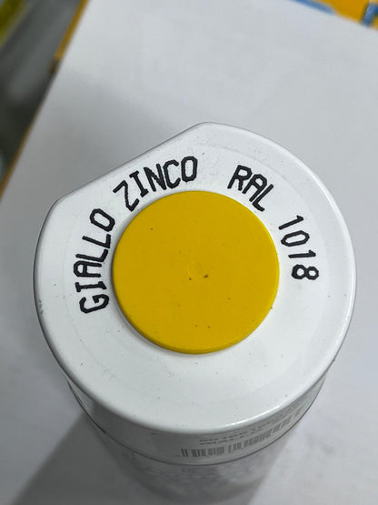 SMALTO ACRILICO GIALLO ZINCO RAL 1018/ 400ML