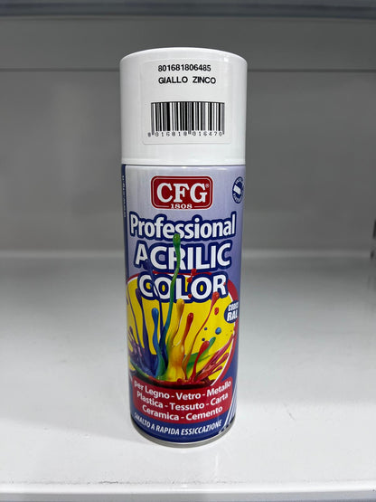 SMALTO ACRILICO GIALLO ZINCO RAL 1018/ 400ML
