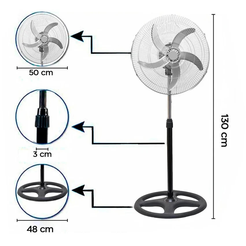 ventilatore a piantana 60w