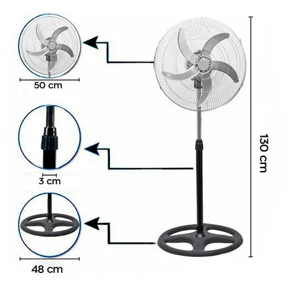 ventilatore a piantana 60w