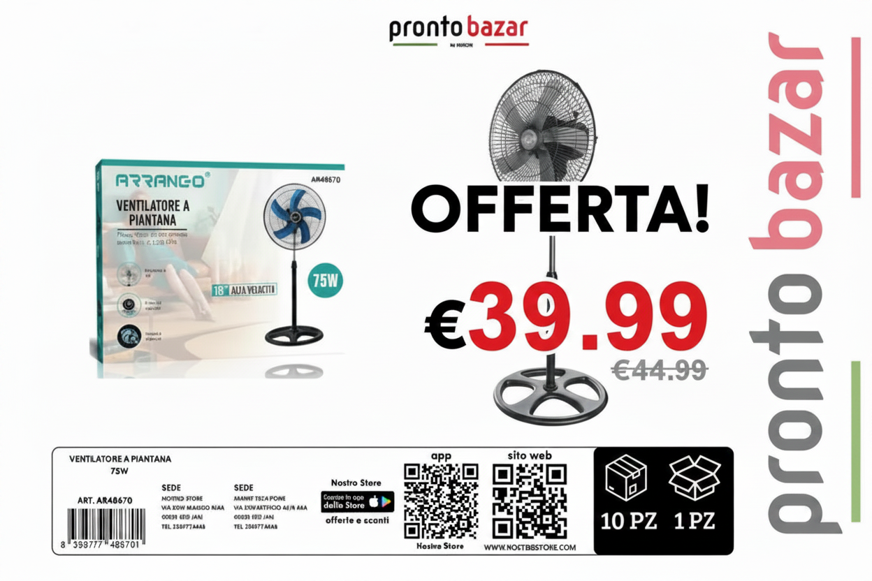 Offerta Ventilatore 75W