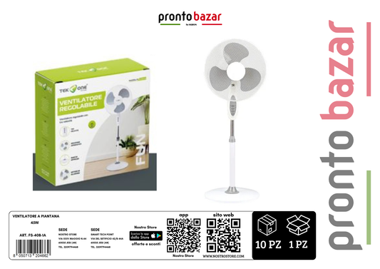 ventilatore a piantana 45w