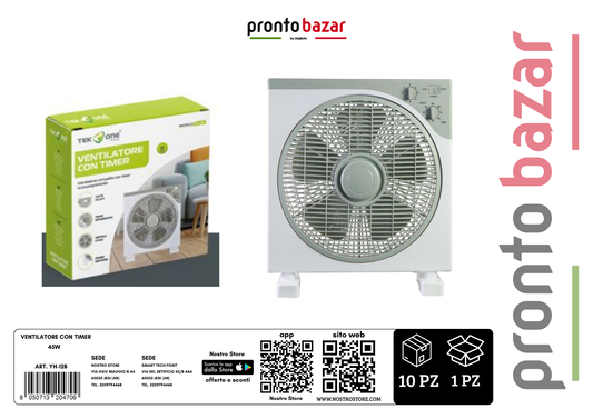 ventilatore con timer 45w