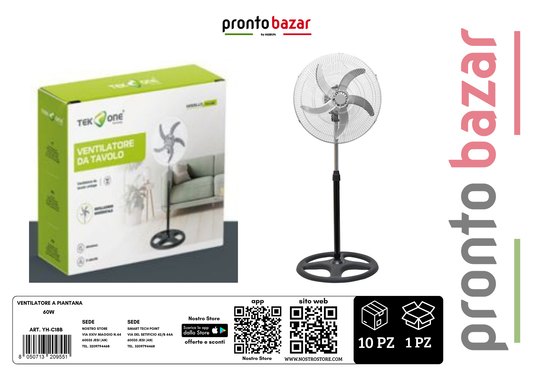 ventilatore a piantana 60w