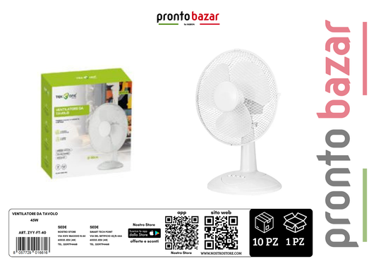ventilatore da tavolo 45w