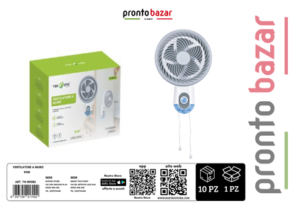 ventilatore a muro 90w