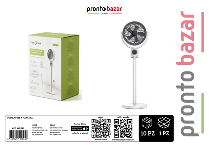 ventilatore a piantana ricaricabile